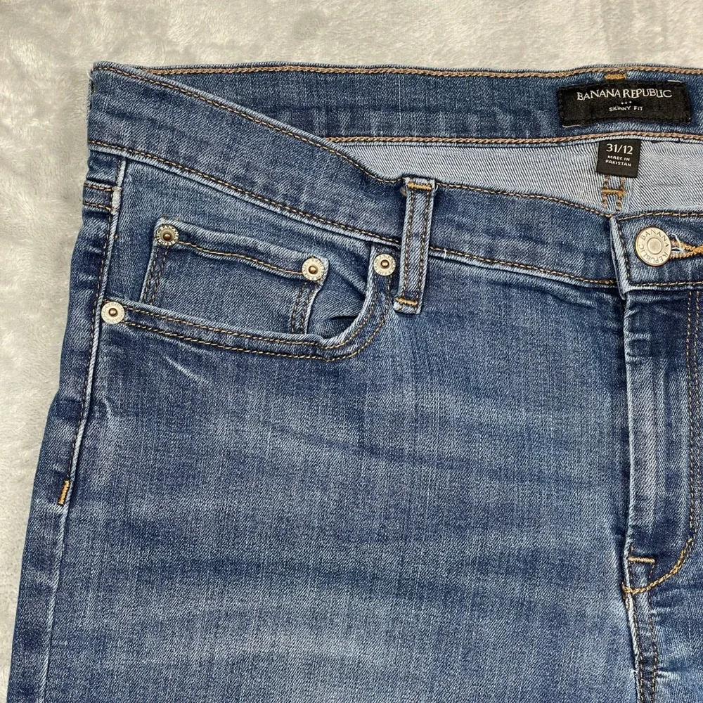 Banana Republic Skinny Fit Jeans Men 31/12 Blue Medium Wash Stretch Denim‎